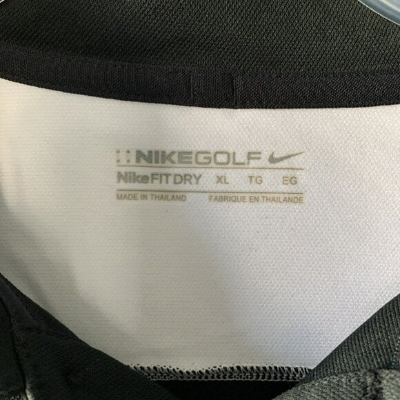 mens nike golf dri fit polo shirt xl black short sleeve - Picture 2 of 3